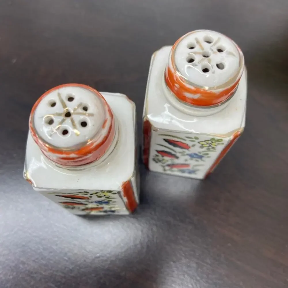 Vintage Porcelain Japanese Salt & Pepper Shakers